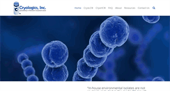 Desktop Screenshot of cryologics.com